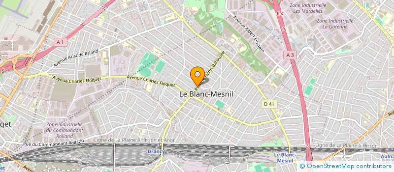 localisation de l'entreprise MONSIEUR CHALOM SAADA  LE BLANC-MESNIL