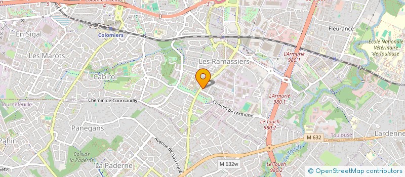 localisation de l'entreprise MONSIEUR CHAMADE HOUSSEN à COLOMIERS