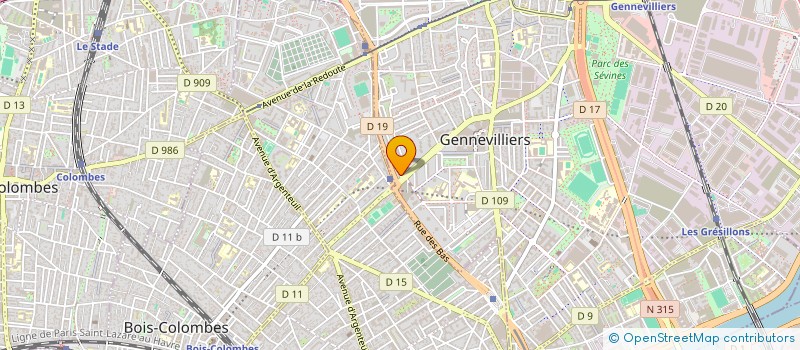 localisation de l'entreprise MONSIEUR CHAMI RACHADI à GENNEVILLIERS