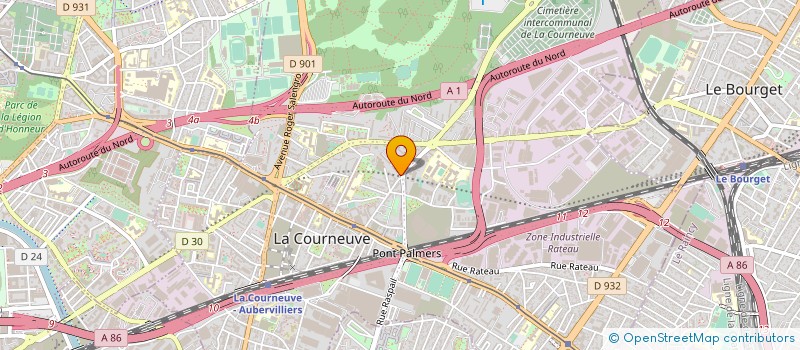localisation de l'entreprise MONSIEUR CHAMIKA KUSSIYAGE PERERA à LA COURNEUVE