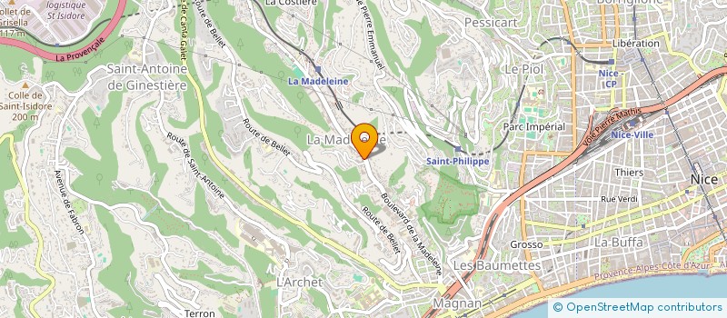 localisation de l'entreprise MONSIEUR CHAMSDINE CHABBI  NICE