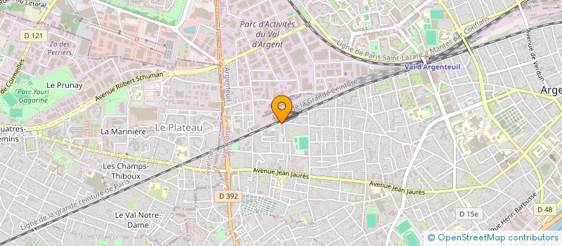 localisation de l'entreprise MONSIEUR CHAMSEDDINE AOUNI  ARGENTEUIL