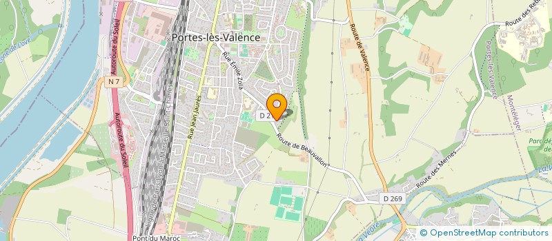 localisation de l'entreprise MONSIEUR CHAMSEDDINE BENKHELIFA  PORTES-LES-VALENCE