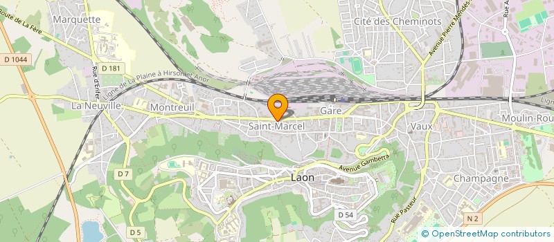 localisation de l'entreprise MONSIEUR CHAMSSEDINE DHOKAR  AULNOIS-SOUS-LAON