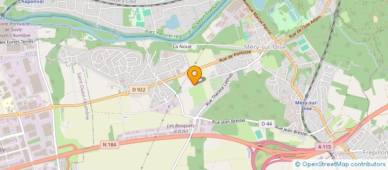 localisation de l'entreprise MONSIEUR CHANCELVY BERCHANAUD YOULOU  MERY-SUR-OISE