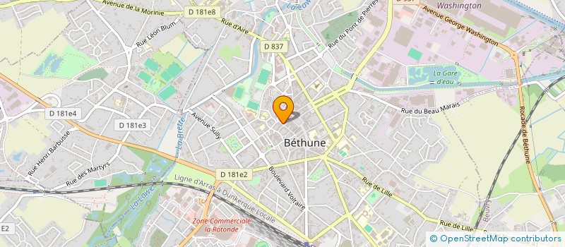 localisation de l'entreprise MONSIEUR CHANGGUANG ZHANG à BETHUNE