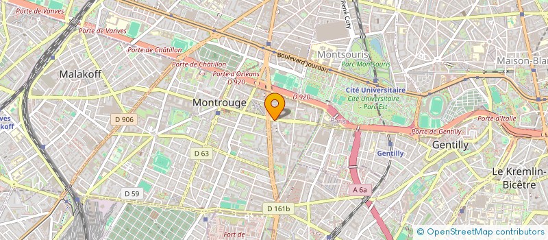 localisation de l'entreprise MONSIEUR CHANGHAO YU  MONTROUGE