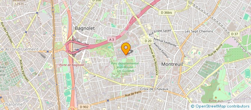 localisation de l'entreprise MONSIEUR CHANGJIAN MAO à BAGNOLET