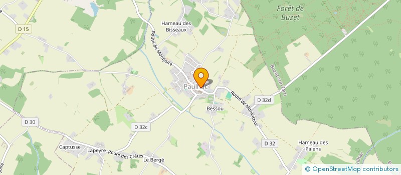 localisation de l'entreprise MONSIEUR CHANGO DURAN  PAULHAC