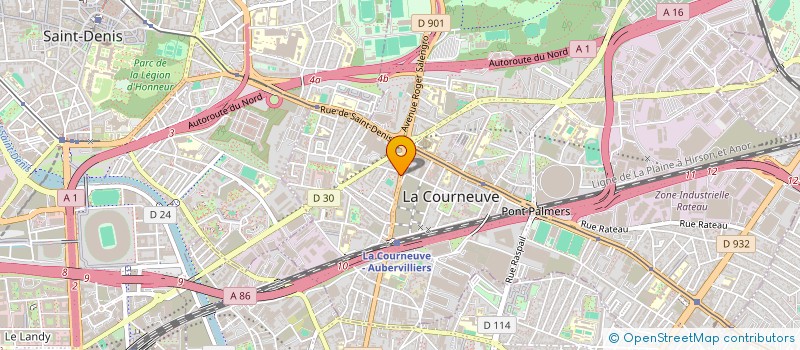 localisation de l'entreprise MONSIEUR CHANGQIN LIN à LA COURNEUVE