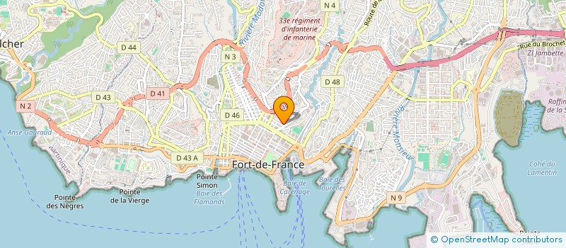 localisation de l'entreprise MONSIEUR CHANNY CESAIRE MIRANDE  FORT-DE-FRANCE