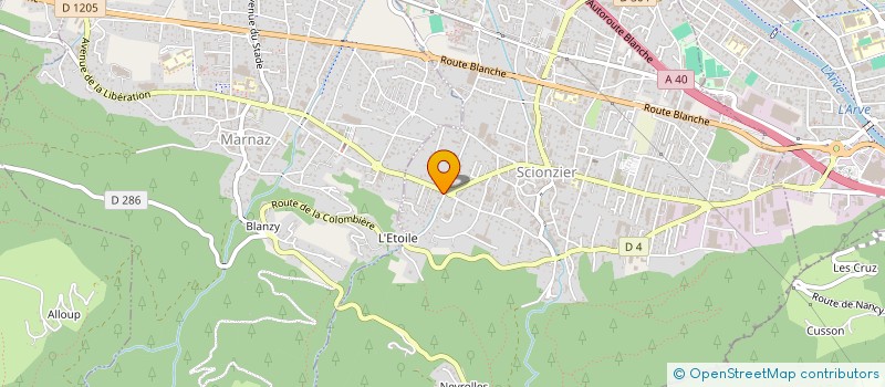 localisation de l'entreprise MONSIEUR CHANTAL DUMONT  SCIONZIER