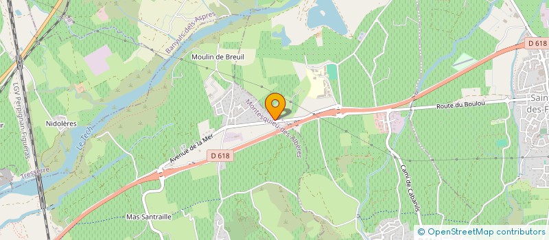 localisation de l'entreprise MONSIEUR CHANTAL FAVRE  MONTESQUIEU-DES-ALBERES