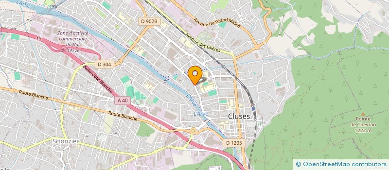 localisation de l'entreprise MONSIEUR CHANTHIP AROUNSACK  CLUSES