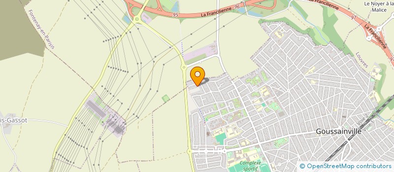 localisation de l'entreprise MONSIEUR CHAOKI FALAH à GOUSSAINVILLE