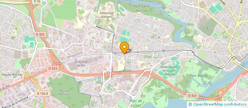 localisation de l'entreprise MONSIEUR CHAOUKI ABBADI à ANGERS