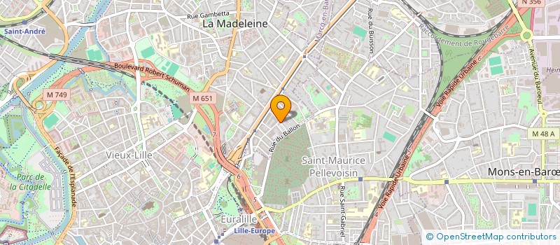 localisation de l'entreprise MONSIEUR CHAOUKI AMRI à LA MADELEINE