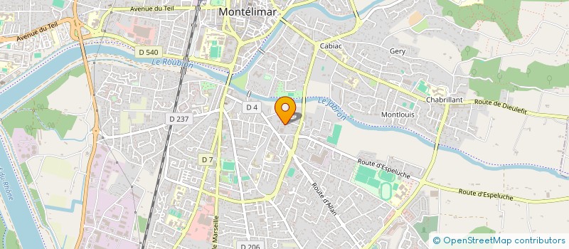 localisation de l'entreprise MONSIEUR CHAOUKI BOUGHARDA à MONTELIMAR