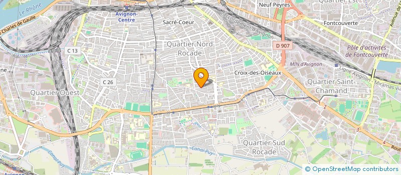 localisation de l'entreprise MONSIEUR CHAOUKI HADDOU  AVIGNON