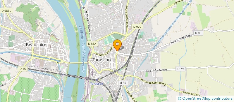 localisation de l'entreprise MONSIEUR CHAOUKI HERROUDI  BEAUCAIRE