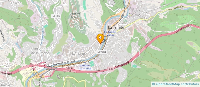 localisation de l'entreprise MONSIEUR CHAOUKI KAAM à NICE