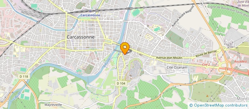 localisation de l'entreprise MONSIEUR CHAOUKI LAHLOU  CARCASSONNE
