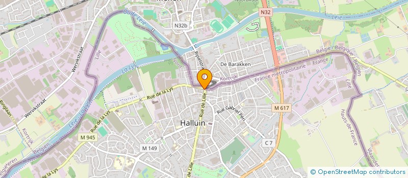 localisation de l'entreprise MONSIEUR CHAOUKI NTIRI  HALLUIN