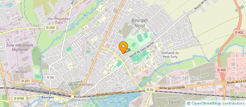 localisation de l'entreprise MONSIEUR CHARAF ADJADJ  BOURGES