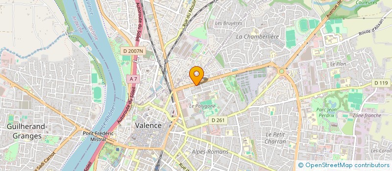 localisation de l'entreprise MONSIEUR CHARAF LAMDAGHRI  VALENCE