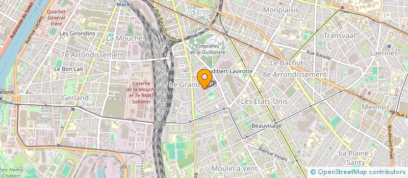 localisation de l'entreprise MONSIEUR CHARAF RAHMANI  LYON