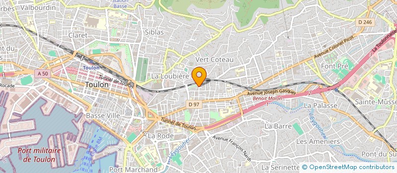 localisation de l'entreprise MONSIEUR CHARAFDDINE CHENNOUF  TOULON