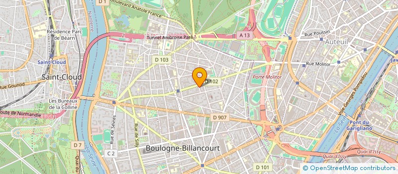 localisation de l'entreprise MONSIEUR CHARBEL ATALLAH  BOULOGNE-BILLANCOURT