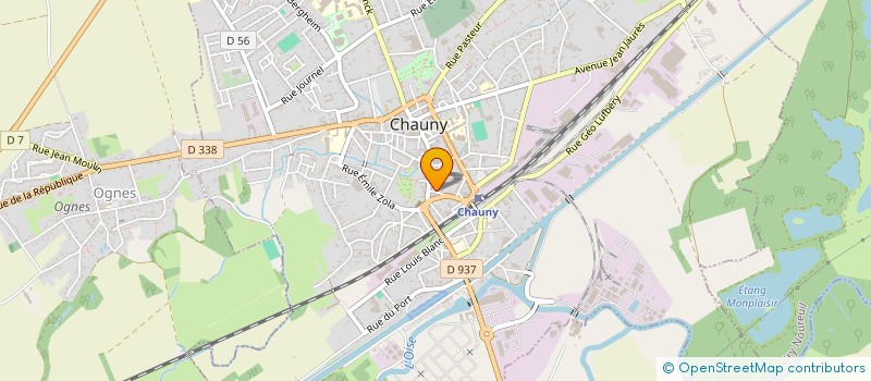 localisation de l'entreprise MONSIEUR CHARBEL KEYLOUN à CHAUNY