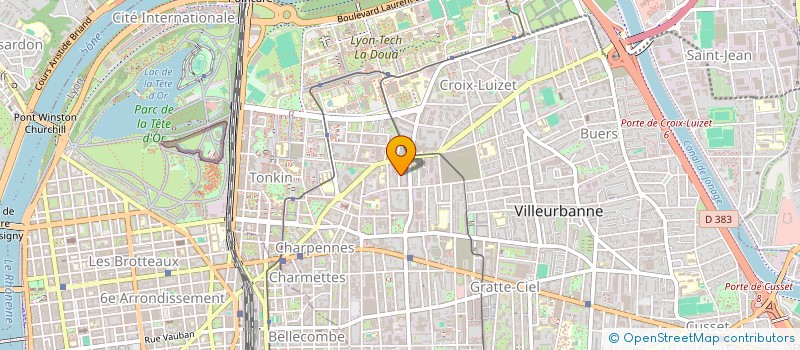 localisation de l'entreprise MONSIEUR CHARBEL-RAPHAEL SEGERIE  VILLEURBANNE