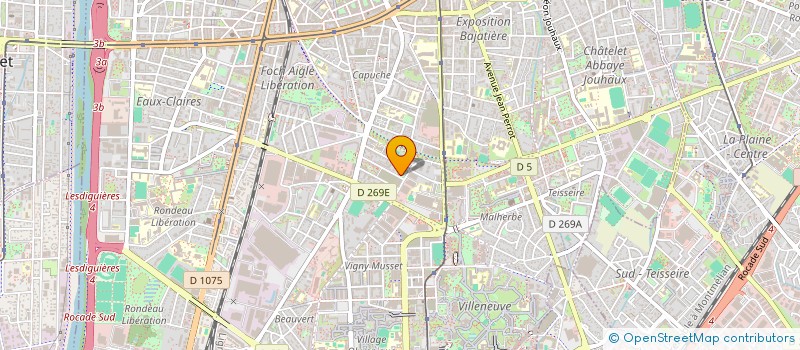 localisation de l'entreprise MONSIEUR CHAREF BELLAKAHL  GRENOBLE