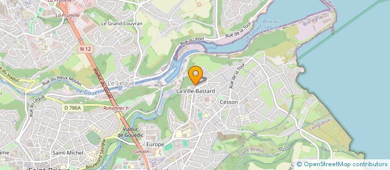 localisation de l'entreprise MONSIEUR CHAREF BENKORICH à SAINT-BRIEUC