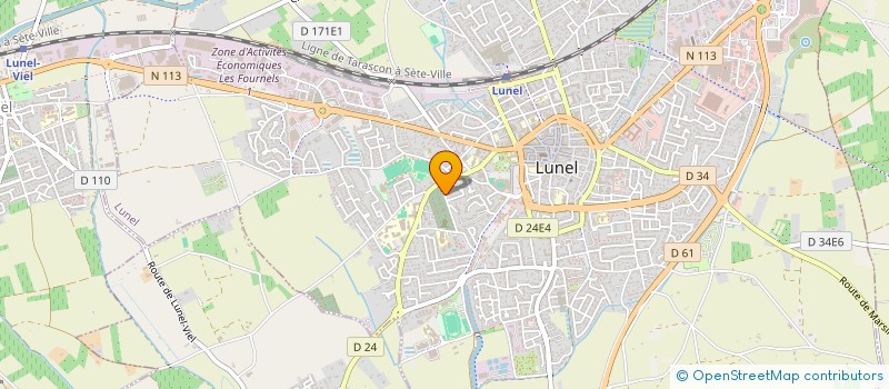 localisation de l'entreprise MONSIEUR CHAREF OULD KHETTAB  LUNEL