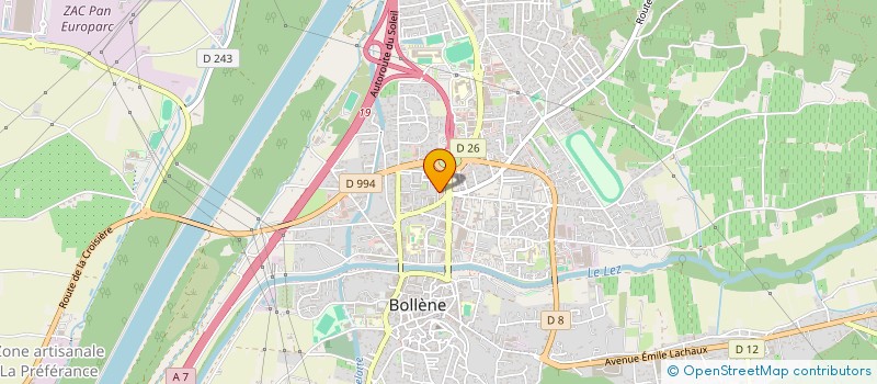 localisation de l'entreprise MONSIEUR CHAREF SID AHMEDD TAIEB  BOLLENE