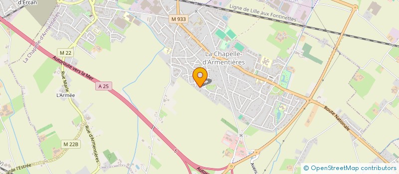 localisation de l'entreprise MONSIEUR CHARFEDDINE CHEKIR  LA CHAPELLE-D'ARMENTIERES