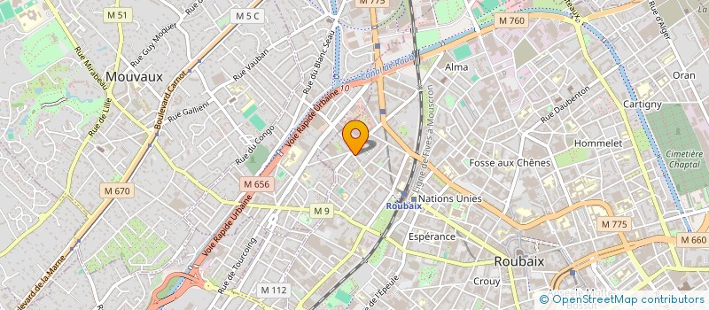 localisation de l'entreprise MONSIEUR CHARIF MOUSSOUD  ROUBAIX