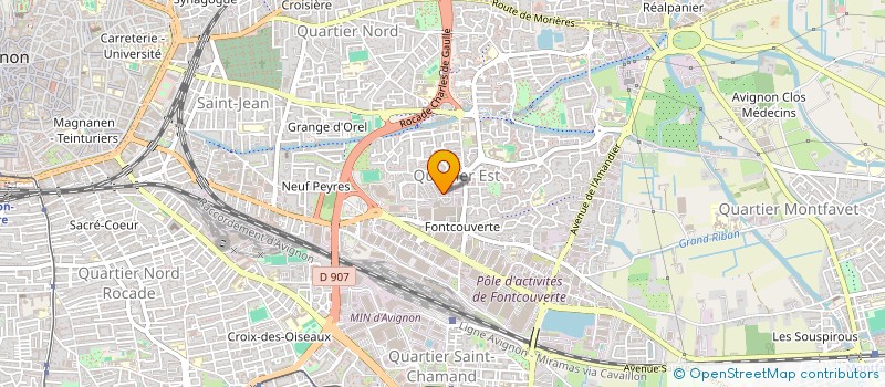 localisation de l'entreprise MONSIEUR CHARIF ROUABHIA  AVIGNON