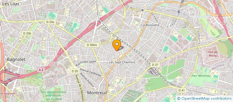 localisation de l'entreprise MONSIEUR CHARIF SAIDATTOUMANI ASSADILLAH à MONTREUIL