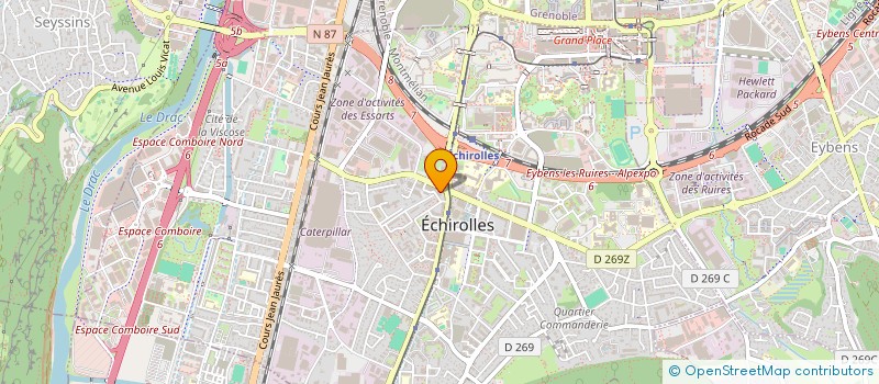localisation de l'entreprise MONSIEUR CHARKI ATTALLAH  ECHIROLLES