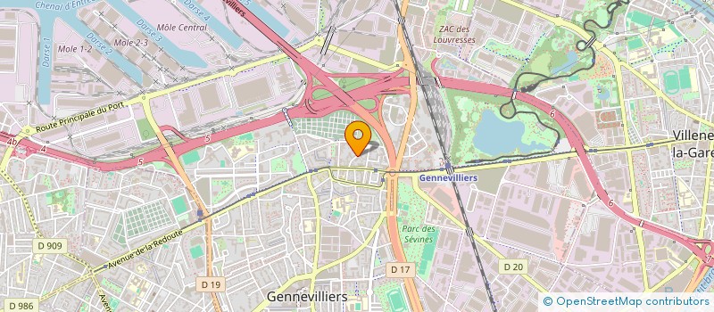 localisation de l'entreprise MONSIEUR CHARLAIN NGONGANG WANDJI  GENNEVILLIERS