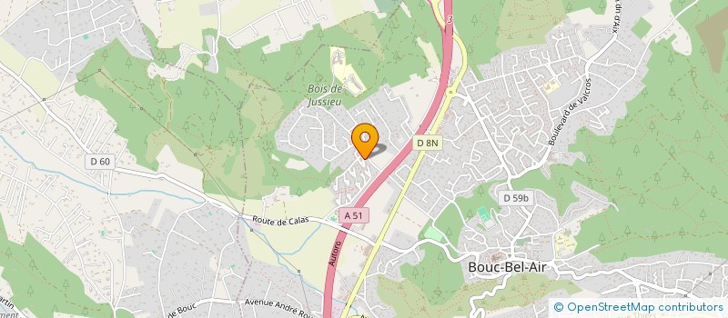 localisation de l'entreprise MONSIEUR CHARLELIE BOUVIER  BOUC-BEL-AIR