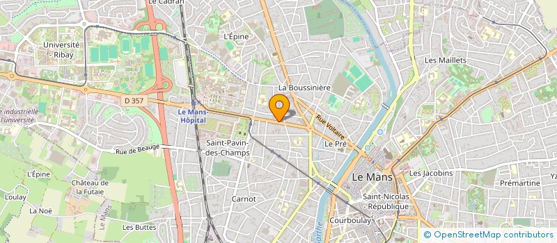 localisation de l'entreprise MONSIEUR CHARLELIE HENTZ  LE MANS