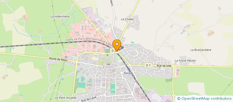 localisation de l'entreprise MONSIEUR CHARLEMAGNE LAGUERRE  EVRON