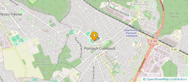 localisation de l'entreprise MONSIEUR CHARLEMAGNE OUEDRAOGO  PONTAULT-COMBAULT