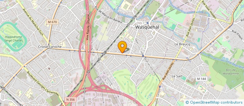 localisation de l'entreprise MONSIEUR CHARLERICK PILET  WASQUEHAL