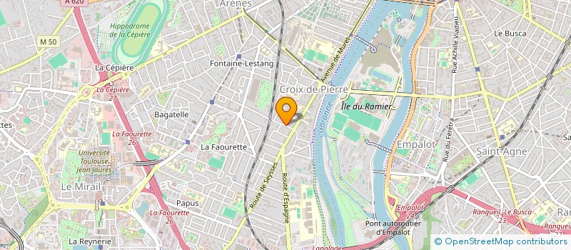 localisation de l'entreprise MONSIEUR CHARLES AMALVY  TOULOUSE